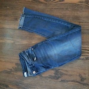 Kensie Raw Hem Skinny Jeans